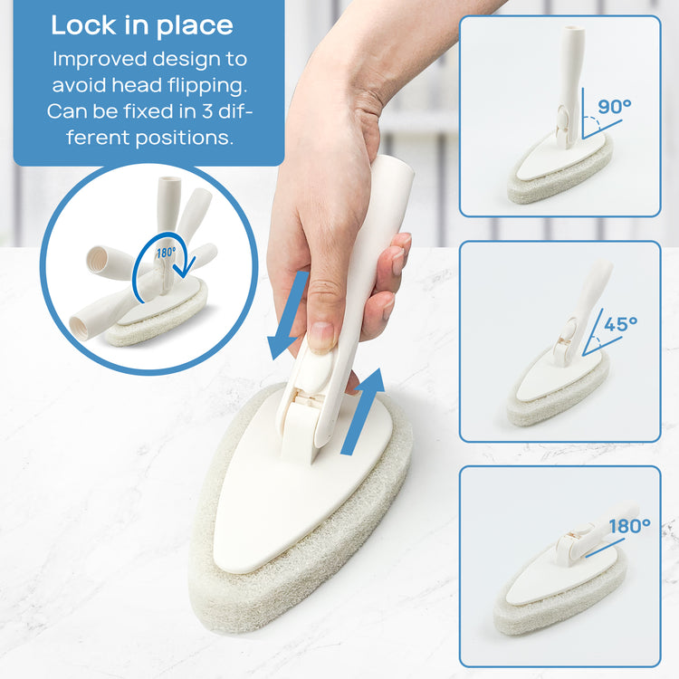 Qaestfy Tub and Tile Scrubber Refill Compatible with QAE002 Shower Scrubber and Cleaning Brush Combo Model QAE006