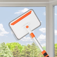 Load image into Gallery viewer, Qaestfy Wall & Baseboard Cleaner Mop Tool with 49'' Long Handle for Cleaning Window Floor Skirting Board Ceiling Bathtub Tub Tile Scrubber Brush Duster with 4 Reusable Pads