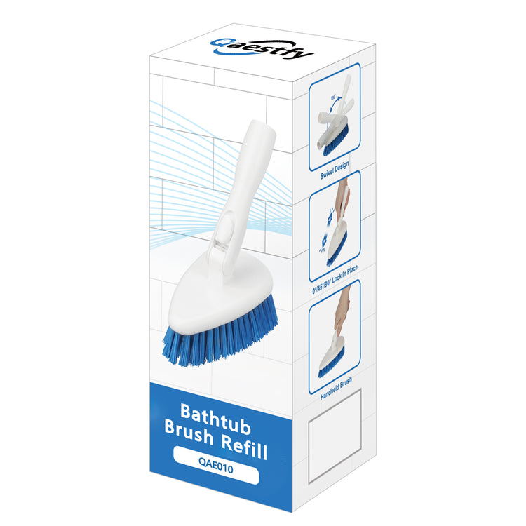 Qaestfy Bathtub Brush Refill Replacement Shower Tub and Tile Cleaning