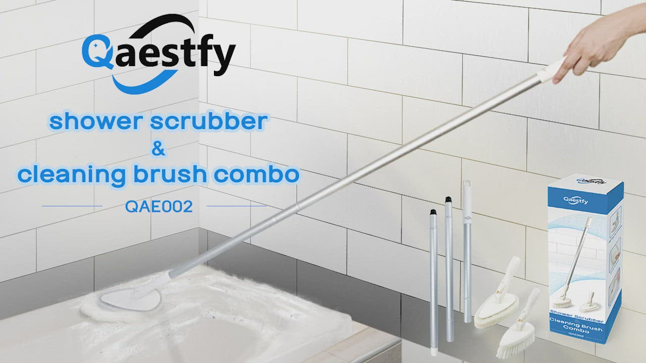 Qaestfy Shower Scrubber & Cleaning Brush Combo Tub and Tile Scrubber Cleaner  Scrub Brushes with  - Bath Accessories, Facebook Marketplace